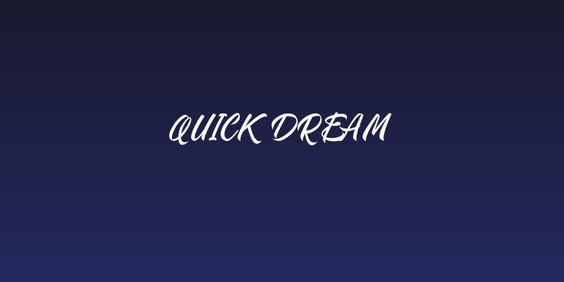 Quick dream Social Header
