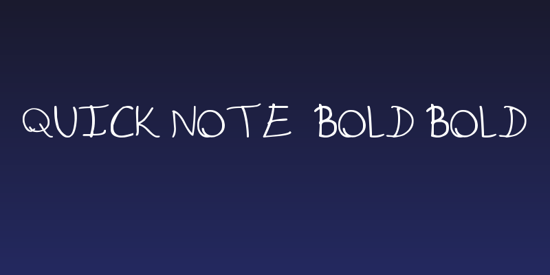 Quick note_bold Bold Social Header