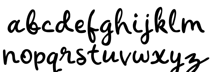 Quick123 Font LOWERCASE