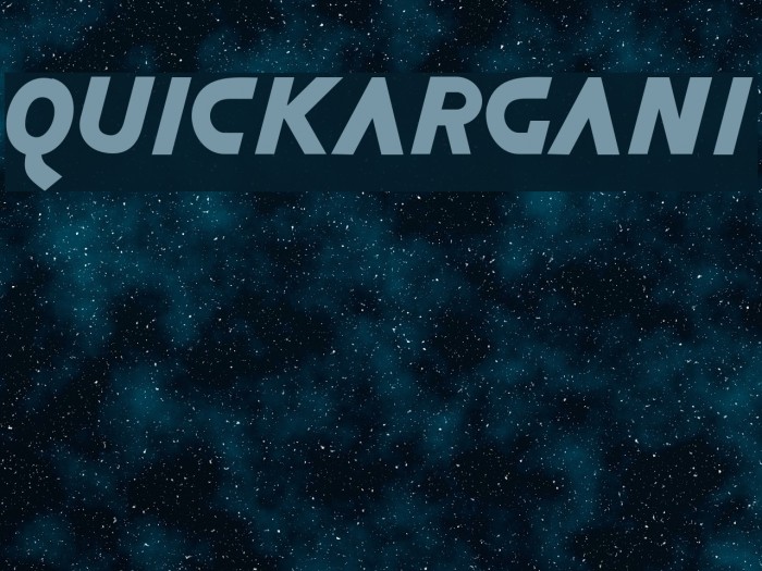 QuickArgani Font examples