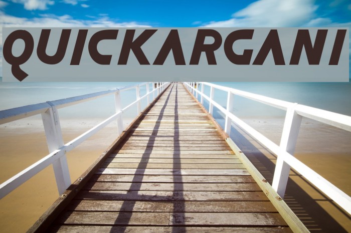 QuickArgani Font examples