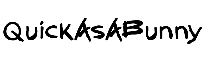 QuickAsABunny  Frei Schriftart Herunterladen