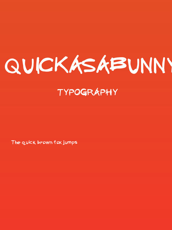 QuickAsABunny Poster