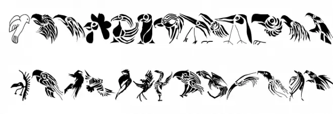 QuickBirds Polices MAJUSCULES