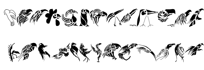 QuickBirds Font LOWERCASE
