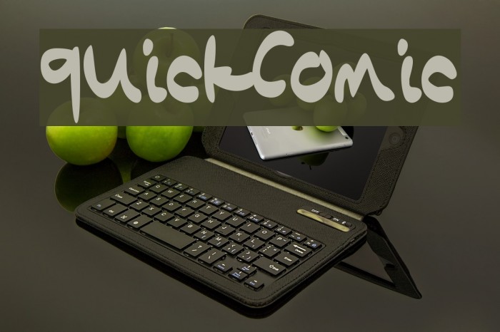 QuickComic Font examples