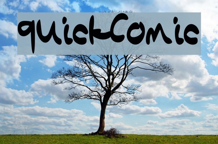 QuickComic Font examples
