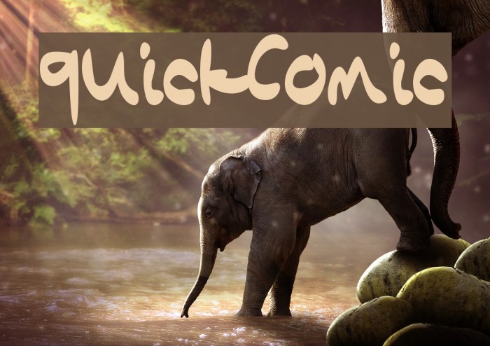 QuickComic Font examples