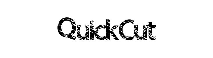 QuickCut Font