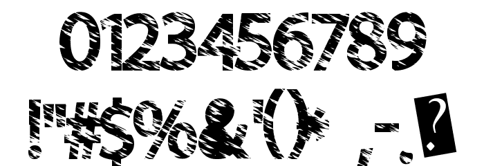 QuickCut Font OTHER CHARS