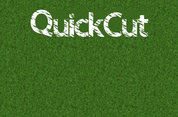 QuickCut Font examples