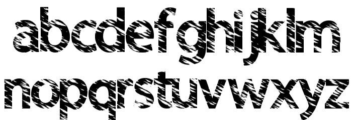 QuickCut Font LOWERCASE