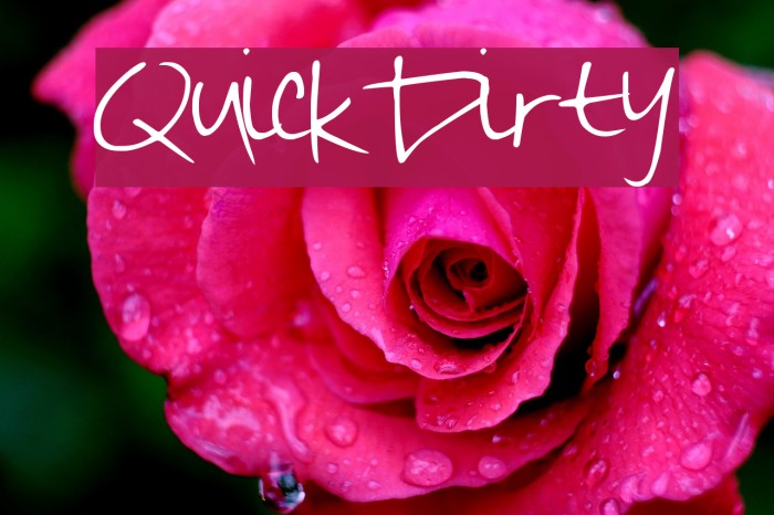 QuickDirty Font examples