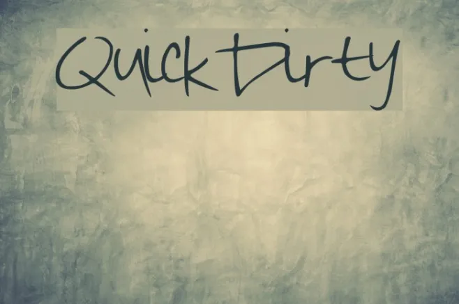 QuickDirty Example 3