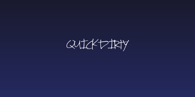 QuickDirty Social Header