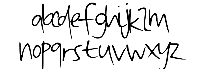 QuickDirty Font LOWERCASE
