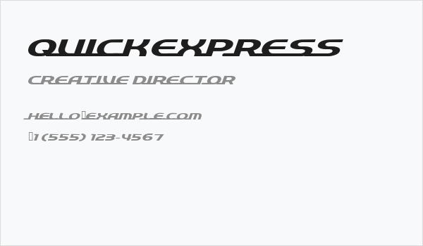 QuickExpress Business Card