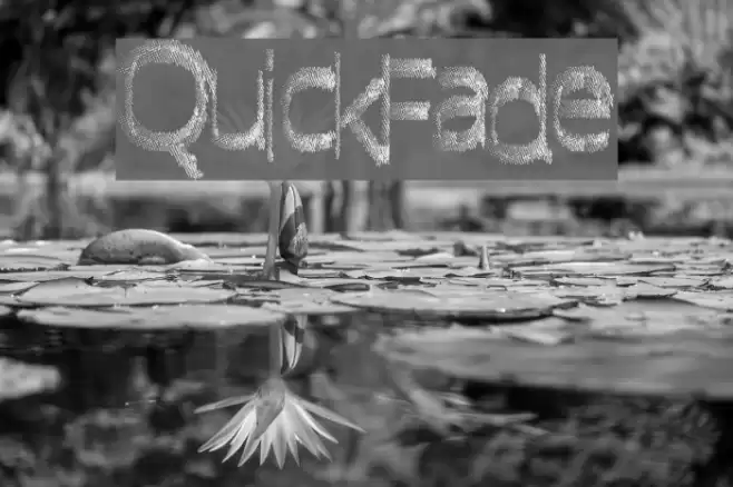 QuickFade Font examples
