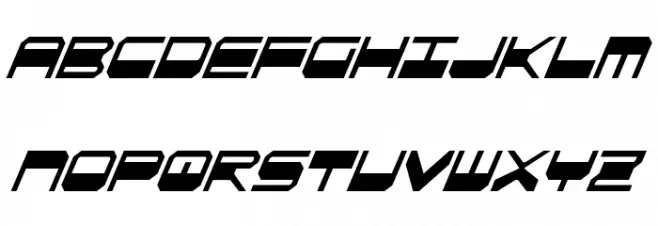 QuickGear Condensed Italic Fonte MAIÚSCULAS