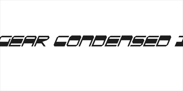 QuickGear Condensed Italic Logo