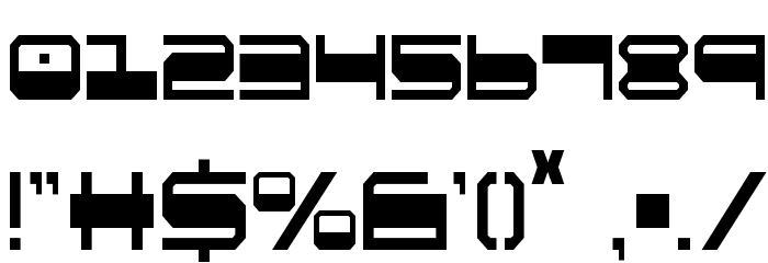 QuickGear Condensed Font OTHER CHARS