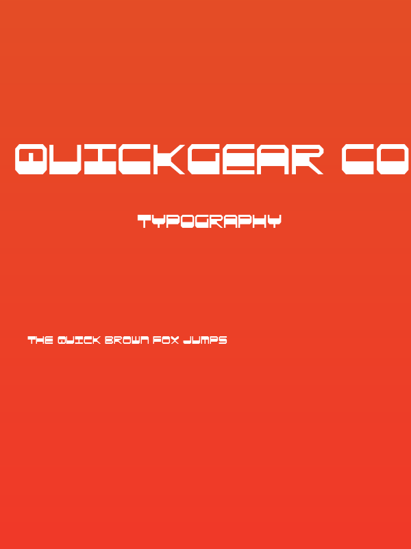 QuickGear Condensed Poster
