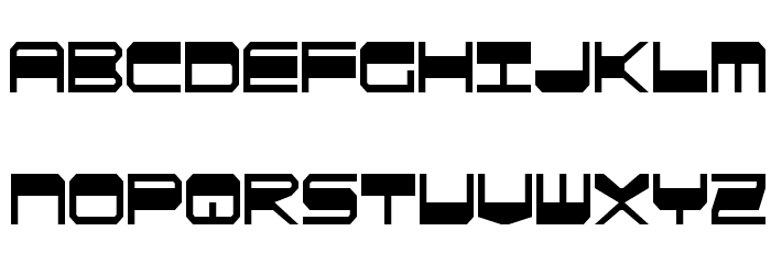 QuickGear Condensed Font LOWERCASE