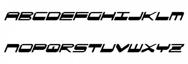 QuickGear Italic Fonte MAIÚSCULAS