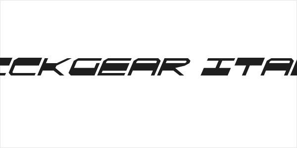 QuickGear Italic Logo