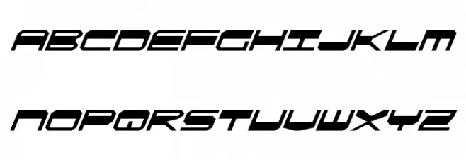 QuickGear Italic फ़ॉन्ट लोअरकेस
