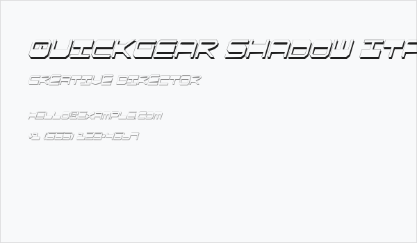 QuickGear Shadow ItalCon Business Card