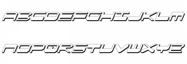 QuickGear Shadow Italic Polices MAJUSCULES