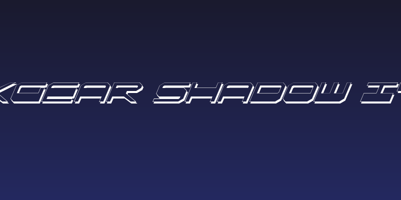 QuickGear Shadow Italic Social Header