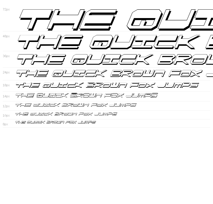 QuickGear Shadow Italic Waterfall