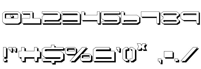 QuickGear Shadow Font OTHER CHARS