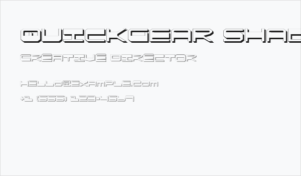 QuickGear Shadow Business Card