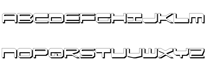 QuickGear Shadow Font LOWERCASE