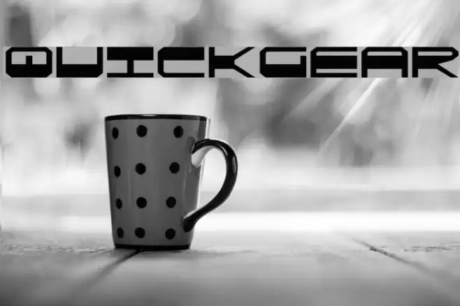 QuickGear Font examples