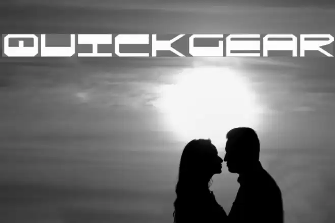 QuickGear Font examples