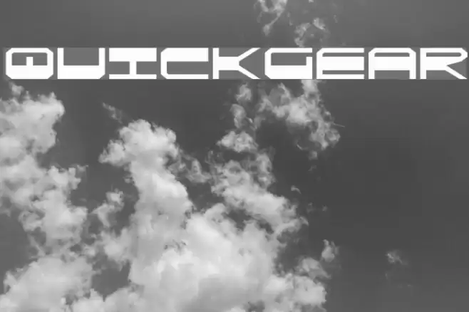 QuickGear Font examples