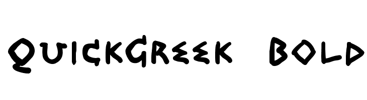 QuickGreek  Bold Шрифта