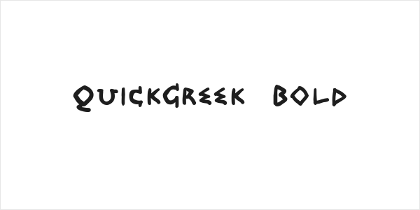 QuickGreek  Bold Logo