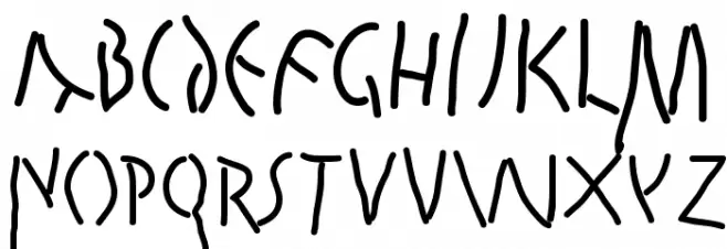 QuickJuliusC Шрифта ВЕРХНИЙ