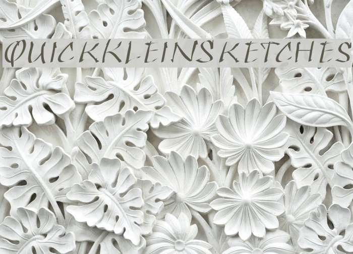 QuickKleinSketches Font examples