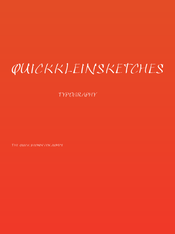QuickKleinSketches Poster