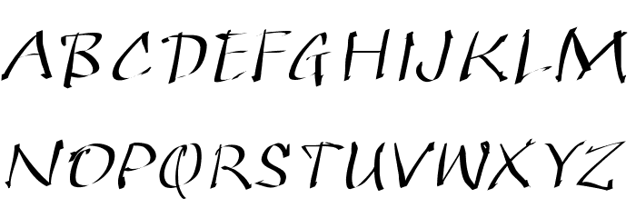 QuickKleinSketches Font LOWERCASE