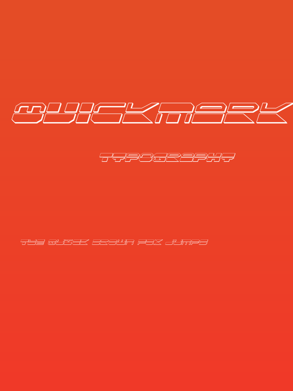 QuickMark 3D Italic Poster