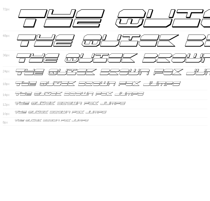 QuickMark 3D Italic Waterfall