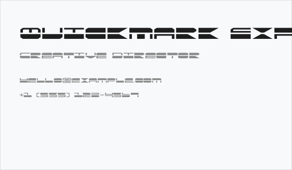 QuickMark Expanded Business Card
