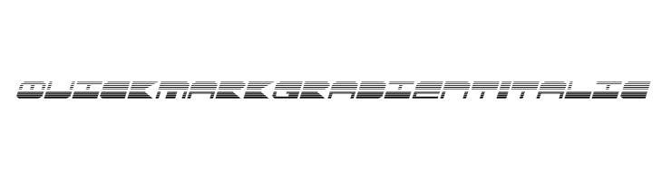 QuickMark Gradient Italic Font